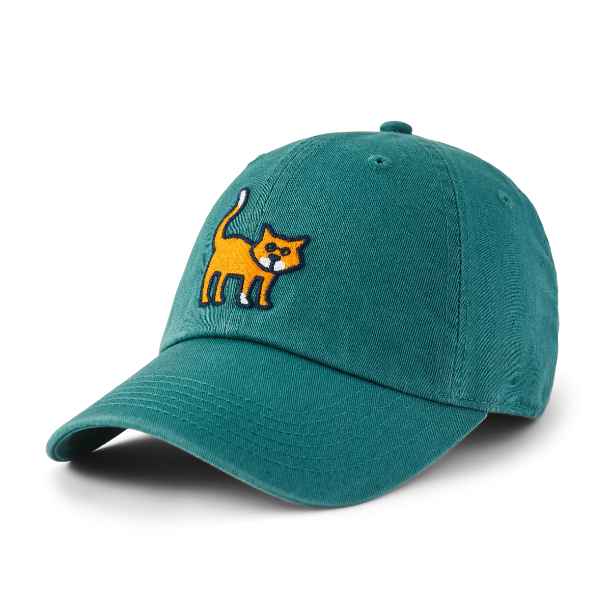 Life is Good Vintage Standing All Cat Chill Cap, Spruce Green