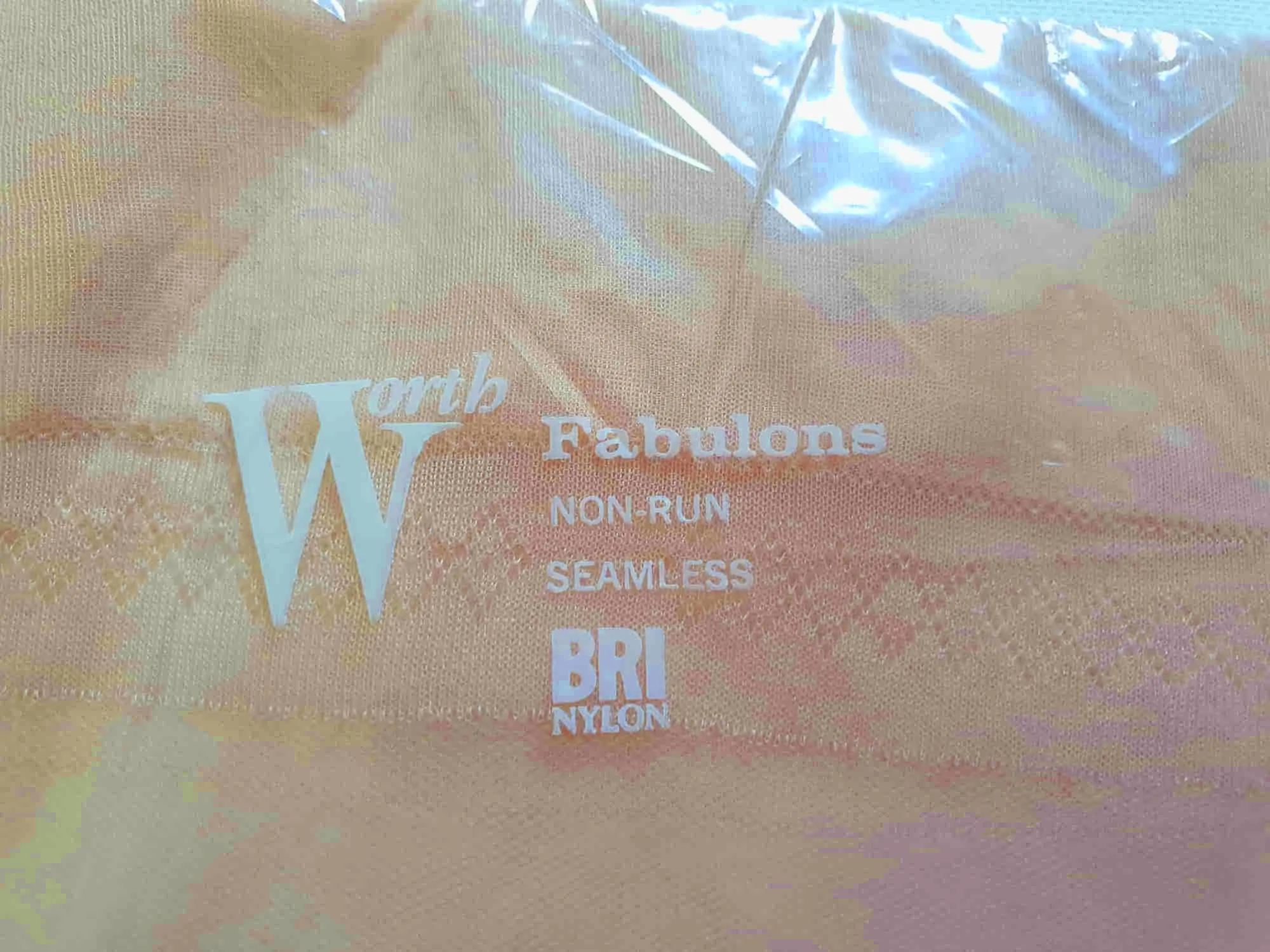 Light Beige Stockings by Worth - New Old Stock - Size 10 1/2