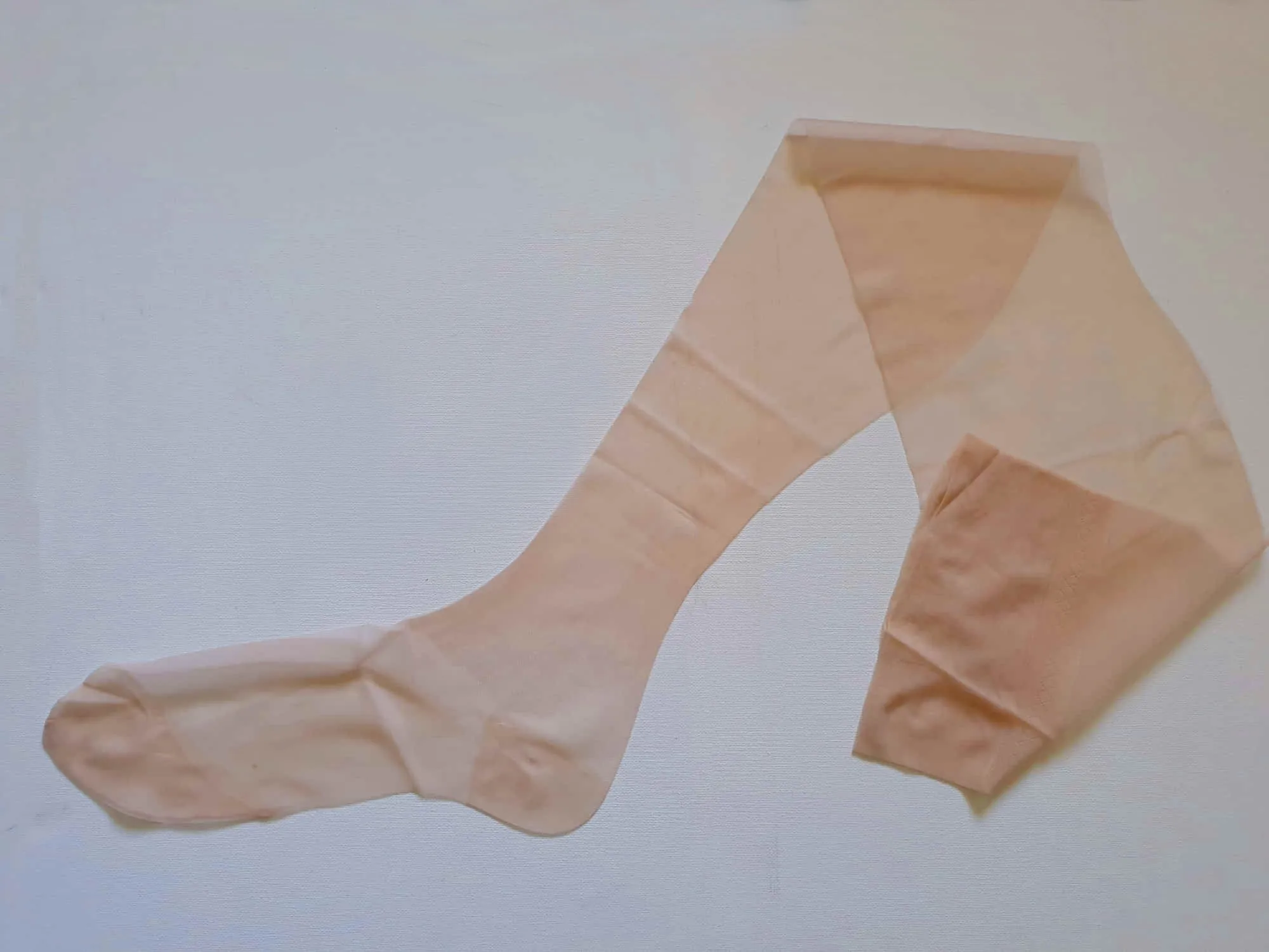 Light Beige Stockings by Worth - New Old Stock - Size 10 1/2