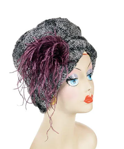 Lola Cloche Hat Style - Luxury Faux Fur in Nimbus - Only Medium Left!