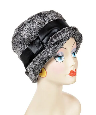 Lola Cloche Hat Style - Luxury Faux Fur in Nimbus - Only Medium Left!