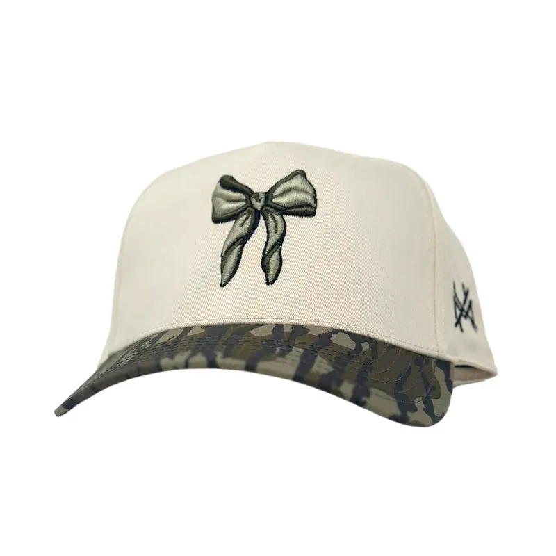 Mad Hatter Co. Bow Trucker Hat - Bottomland/Natural Otto - MHCBOW-1