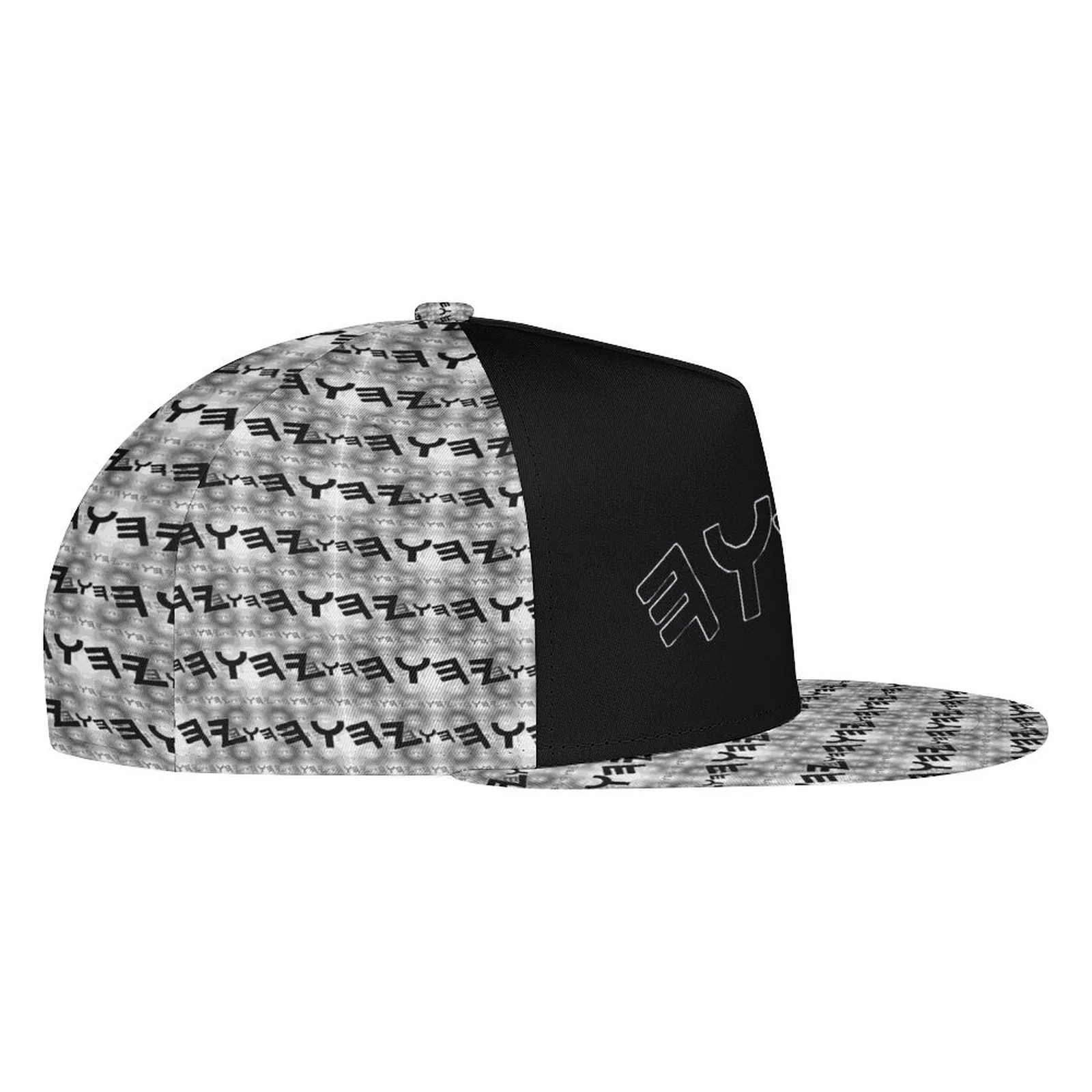 Most High God - Yahuah 01-01 Black Designer Flat Brim Baseball Cap