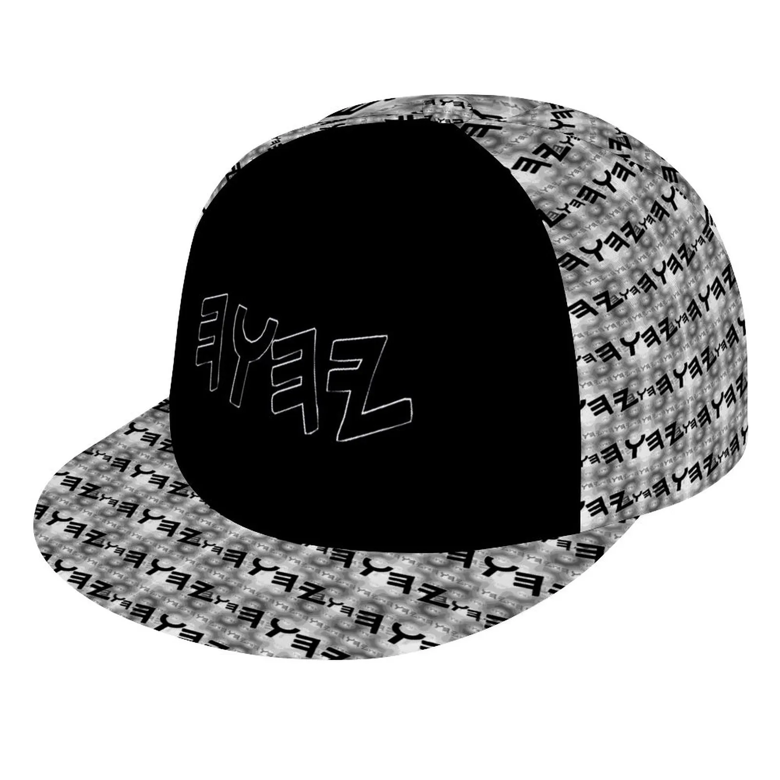 Most High God - Yahuah 01-01 Black Designer Flat Brim Baseball Cap