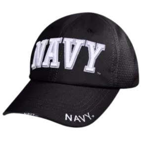 Navy Mesh Back Tactical Cap | Black
