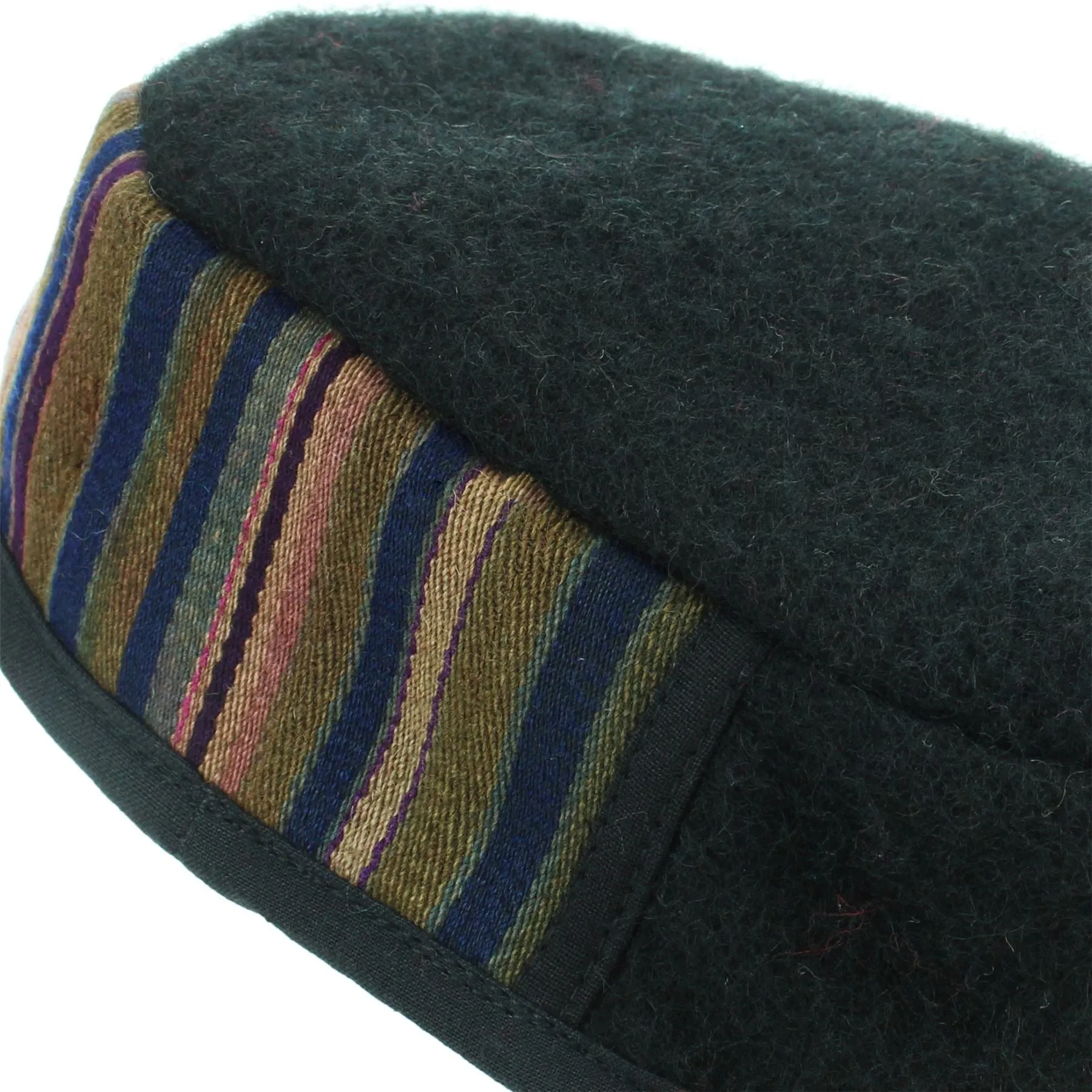 Nepalese Wool Smoking Hat - Black