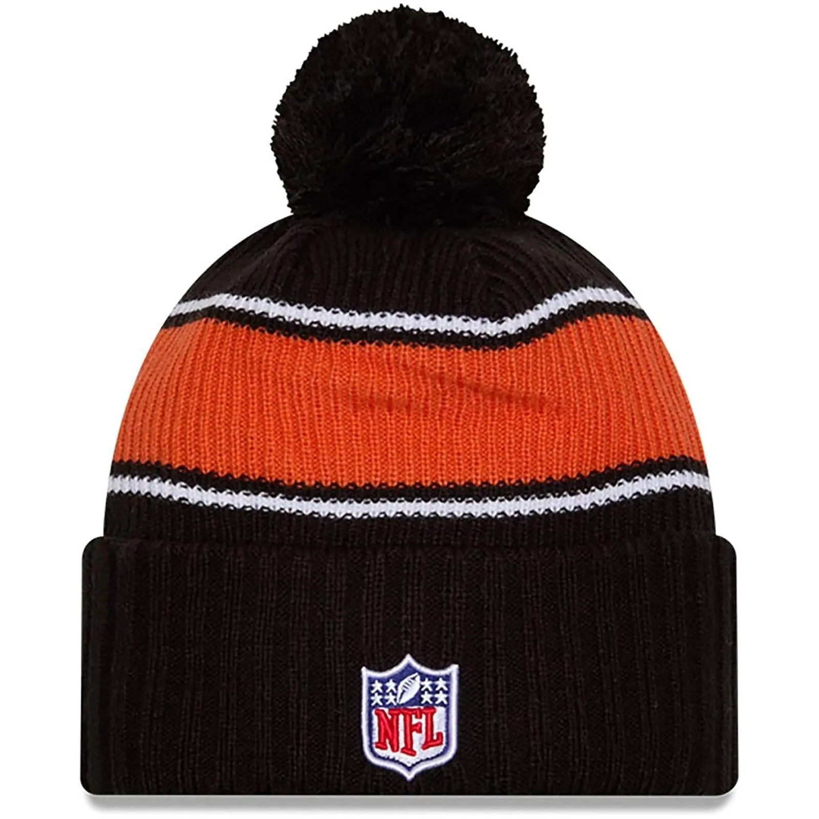 New Era Mens Knits Cincinnati Bengals Bobble Hat - Black
