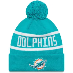 New Era Mens Miami Dolphins Bobble Hat - Turquoise