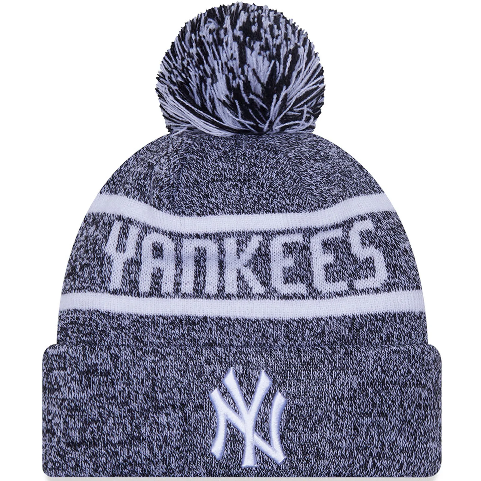 New Era Mens New York Yankees Jake Cuff Bobble Hat - Black