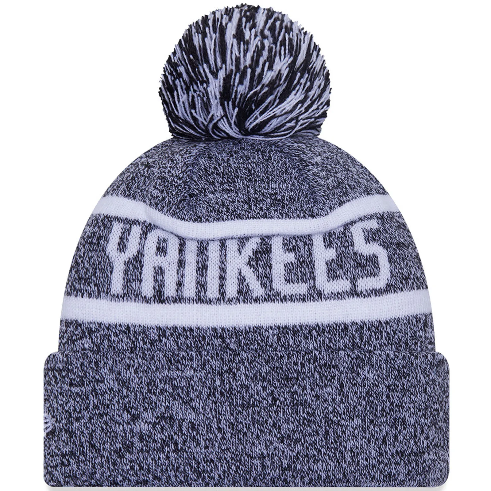 New Era Mens New York Yankees Jake Cuff Bobble Hat - Black