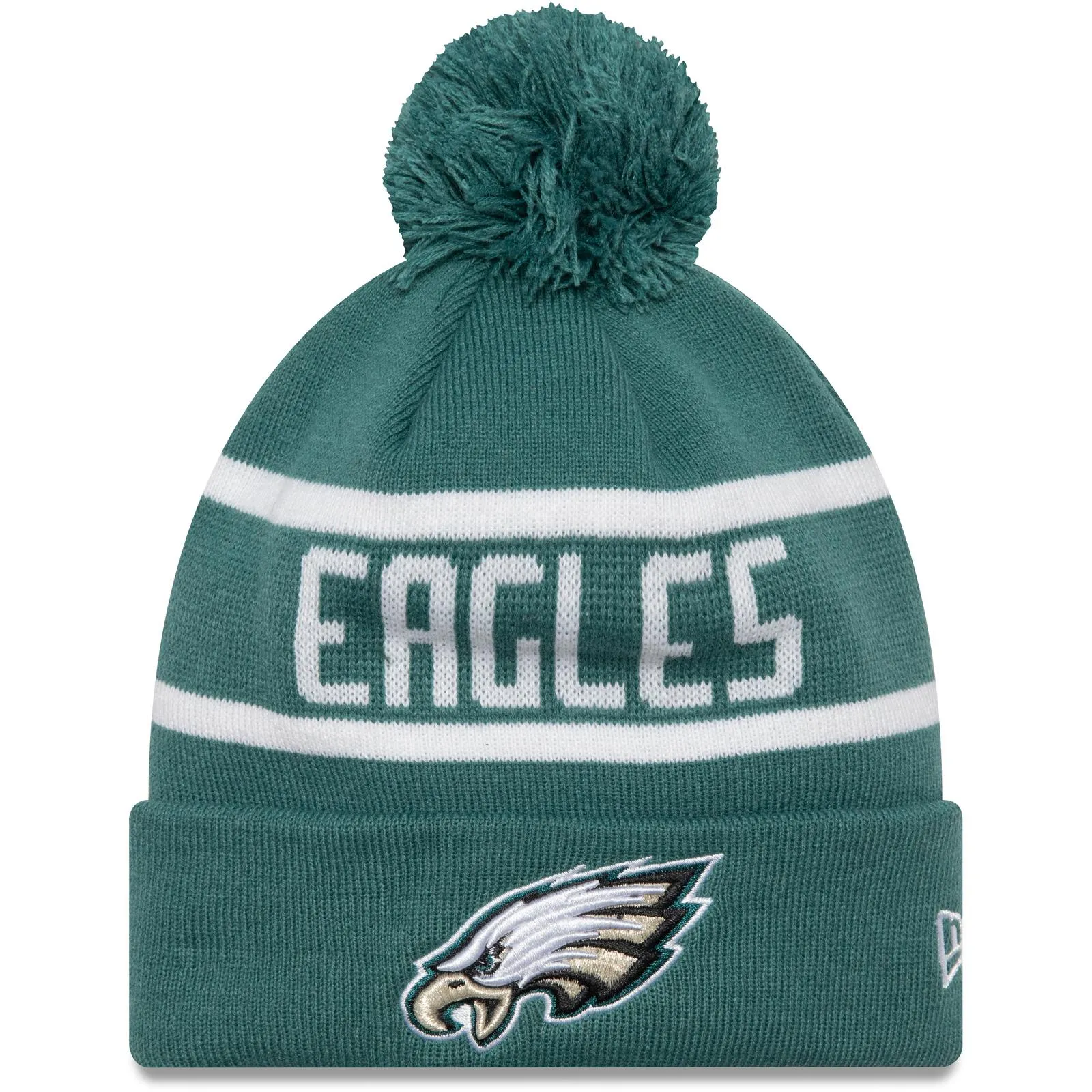 New Era Mens Philadelphia Eagles Bobble Hat - Dark Green