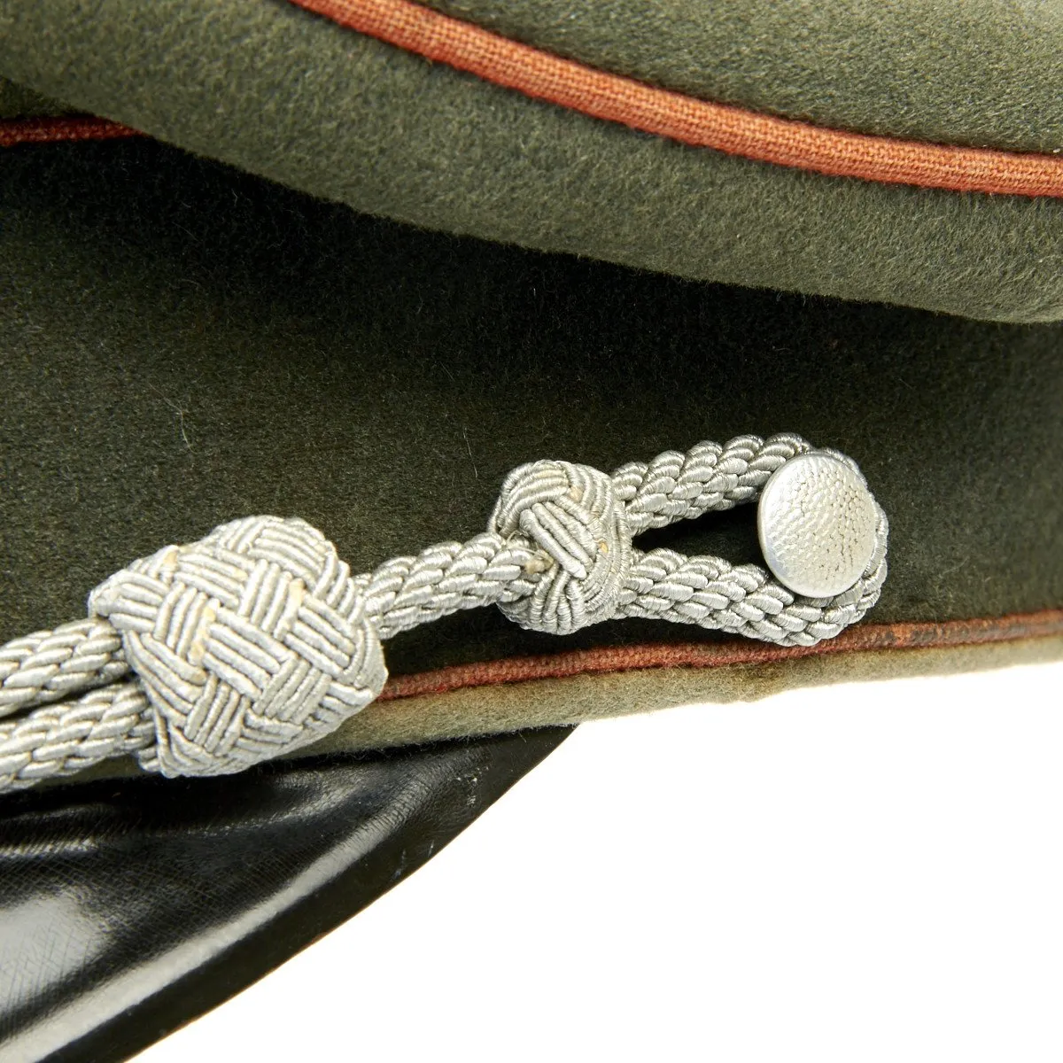 Original German WWII Heer Feldgendarmerie or Recruiting Officer Peak Visor Cap by EREL (Double Marked)