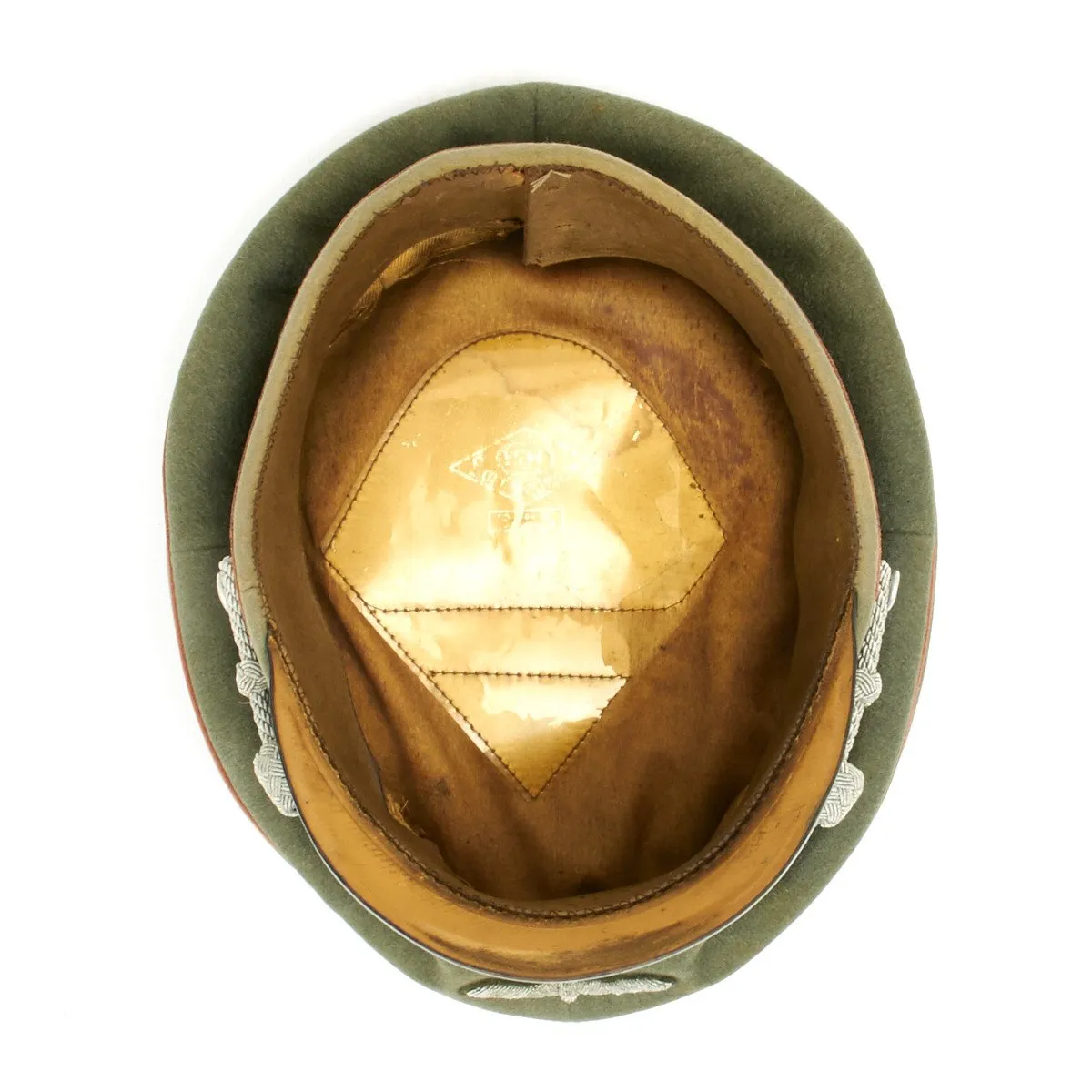 Original German WWII Heer Feldgendarmerie or Recruiting Officer Peak Visor Cap by EREL (Double Marked)