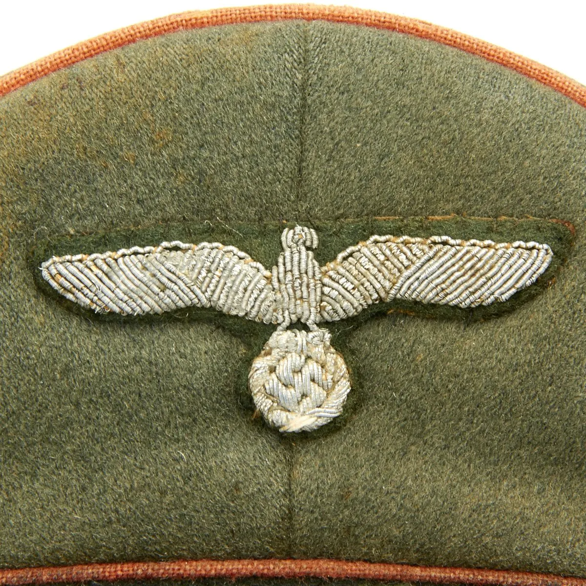 Original German WWII Heer Feldgendarmerie or Recruiting Officer Peak Visor Cap by EREL (Double Marked)