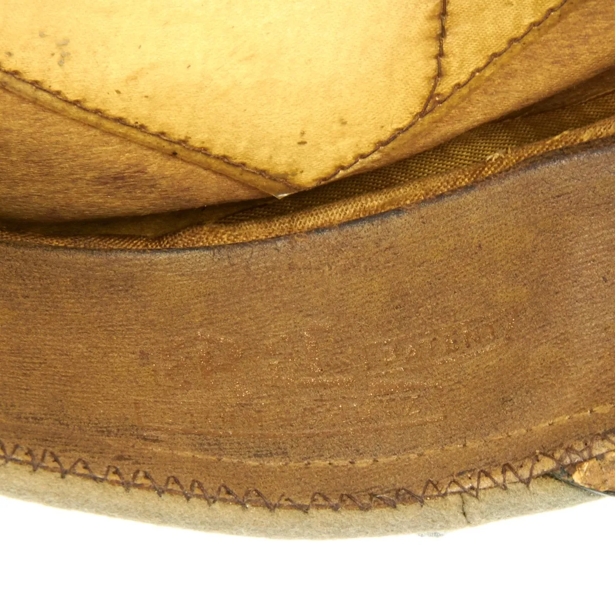 Original German WWII Heer Feldgendarmerie or Recruiting Officer Peak Visor Cap by EREL (Double Marked)
