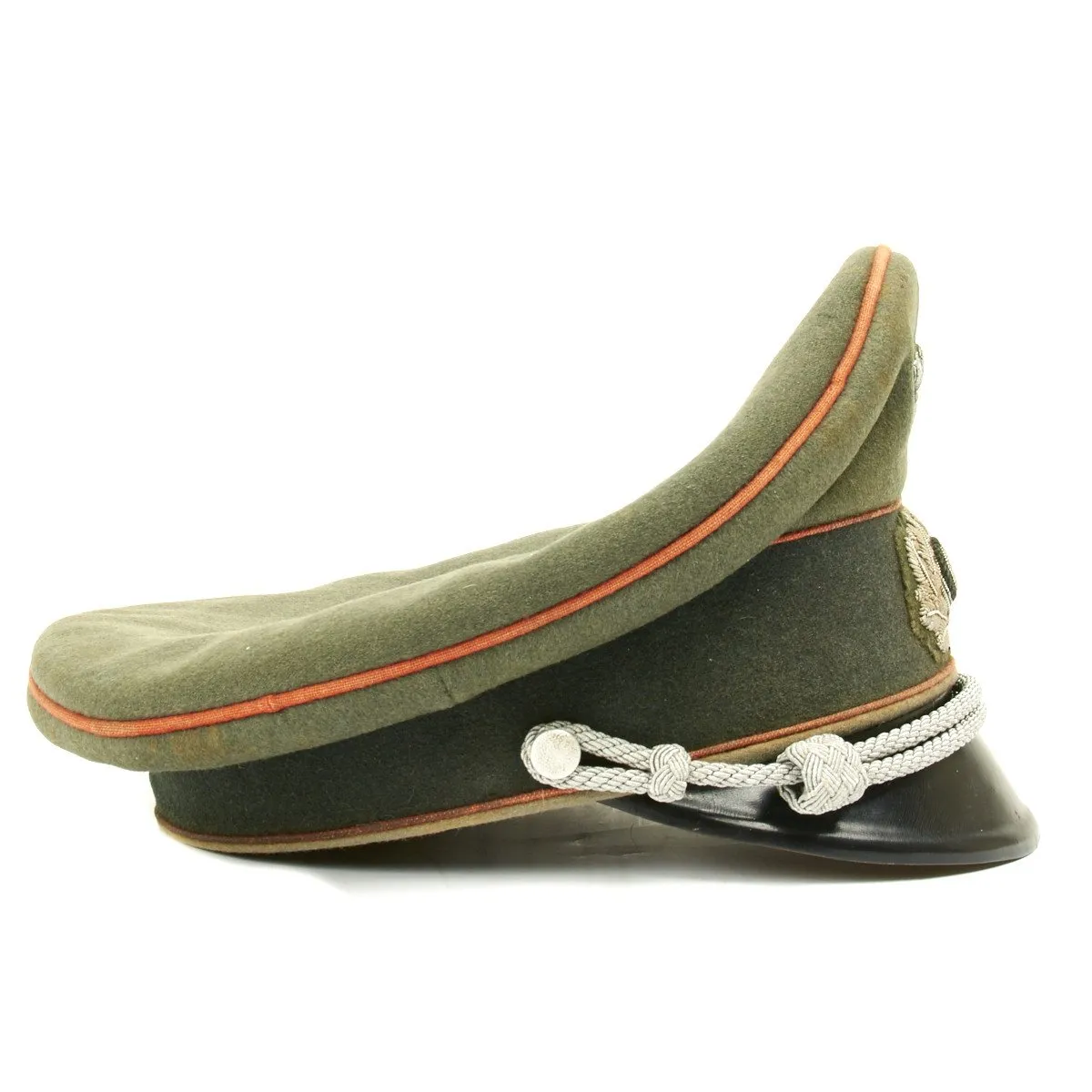 Original German WWII Heer Feldgendarmerie or Recruiting Officer Peak Visor Cap by EREL (Double Marked)