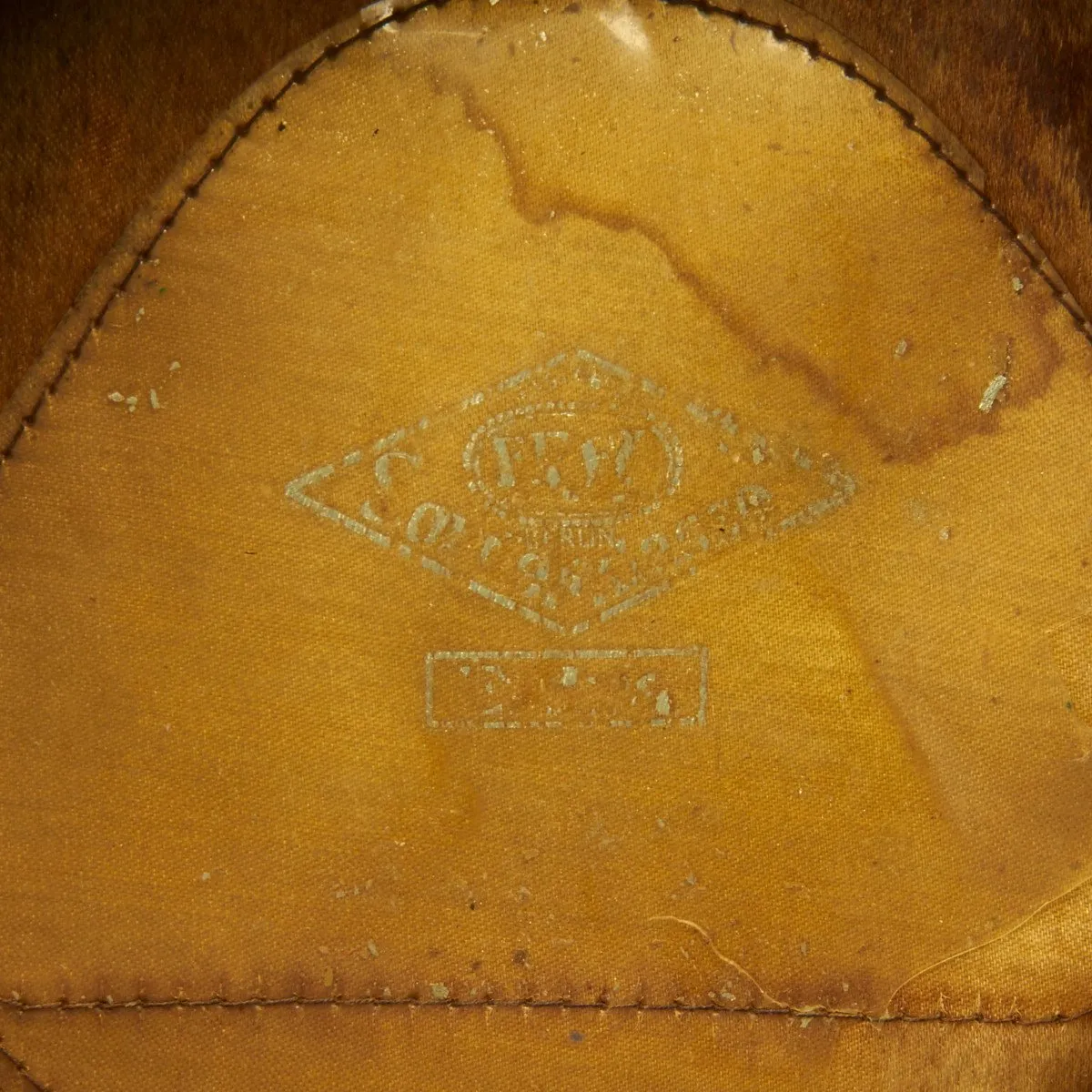 Original German WWII Heer Feldgendarmerie or Recruiting Officer Peak Visor Cap by EREL (Double Marked)