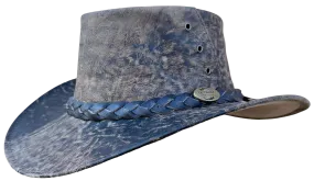 Outback Survival Gear - Kangaroo Leather Hats - Stonewash Brown K1001
