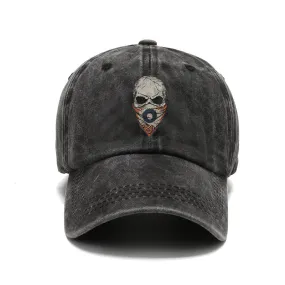 Paisley Skull Face Mask Hat