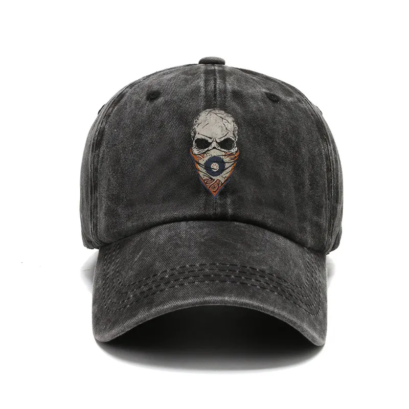 Paisley Skull Face Mask Hat