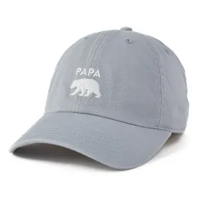Papa Bear Silhouette Chill Cap - Stone Blue
