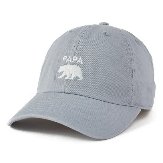 Papa Bear Silhouette Chill Cap - Stone Blue