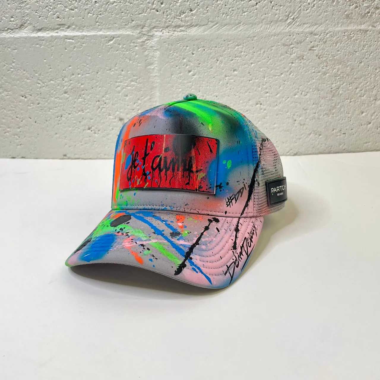 PARTCH Atelier Je t'aime Art Trucker Hat Gray