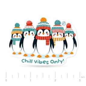 Penguins In Row Decal Sticker