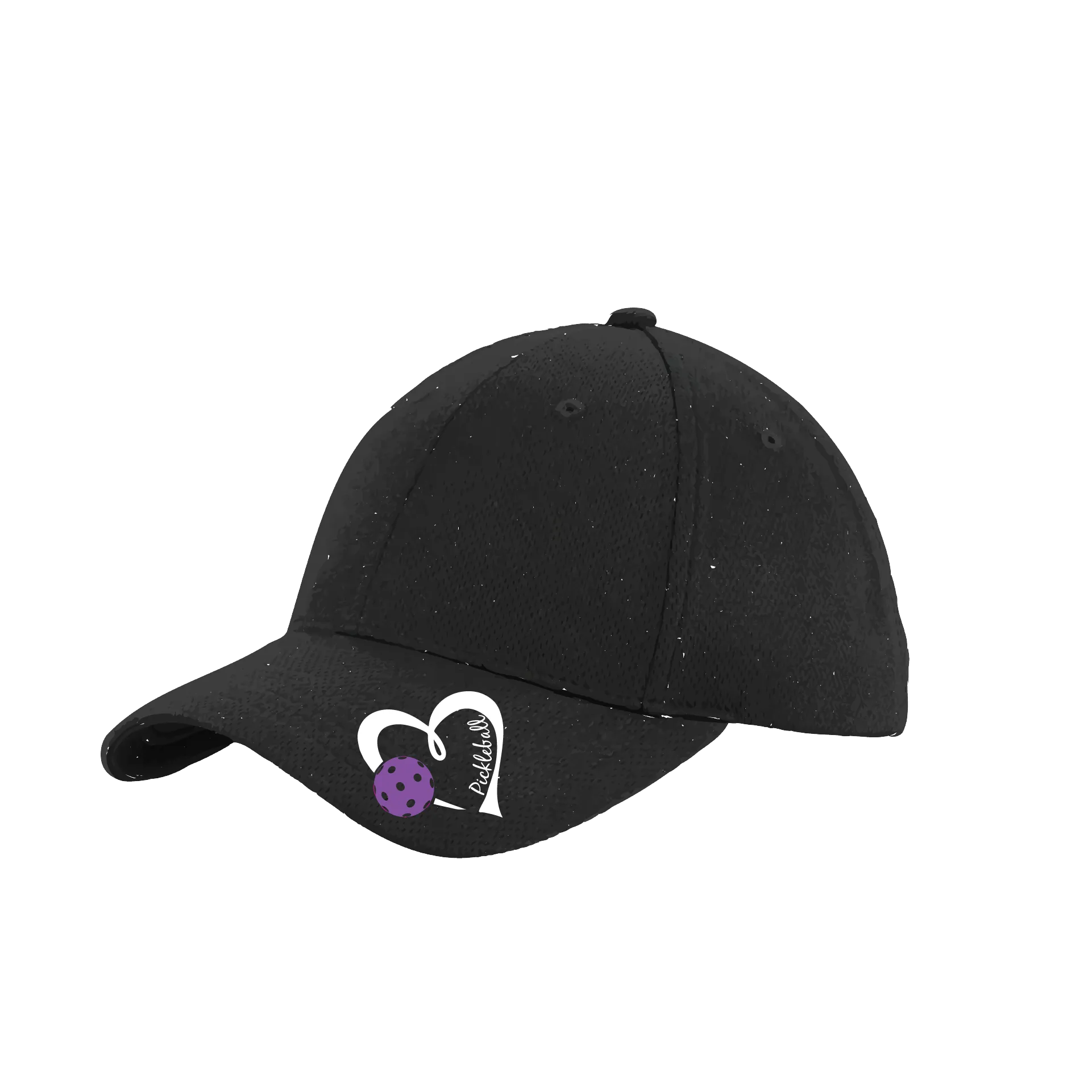 Pickleball Love (Purple) Customizable | Pickleball Hat | Moisture-Wicking 100% Polyester