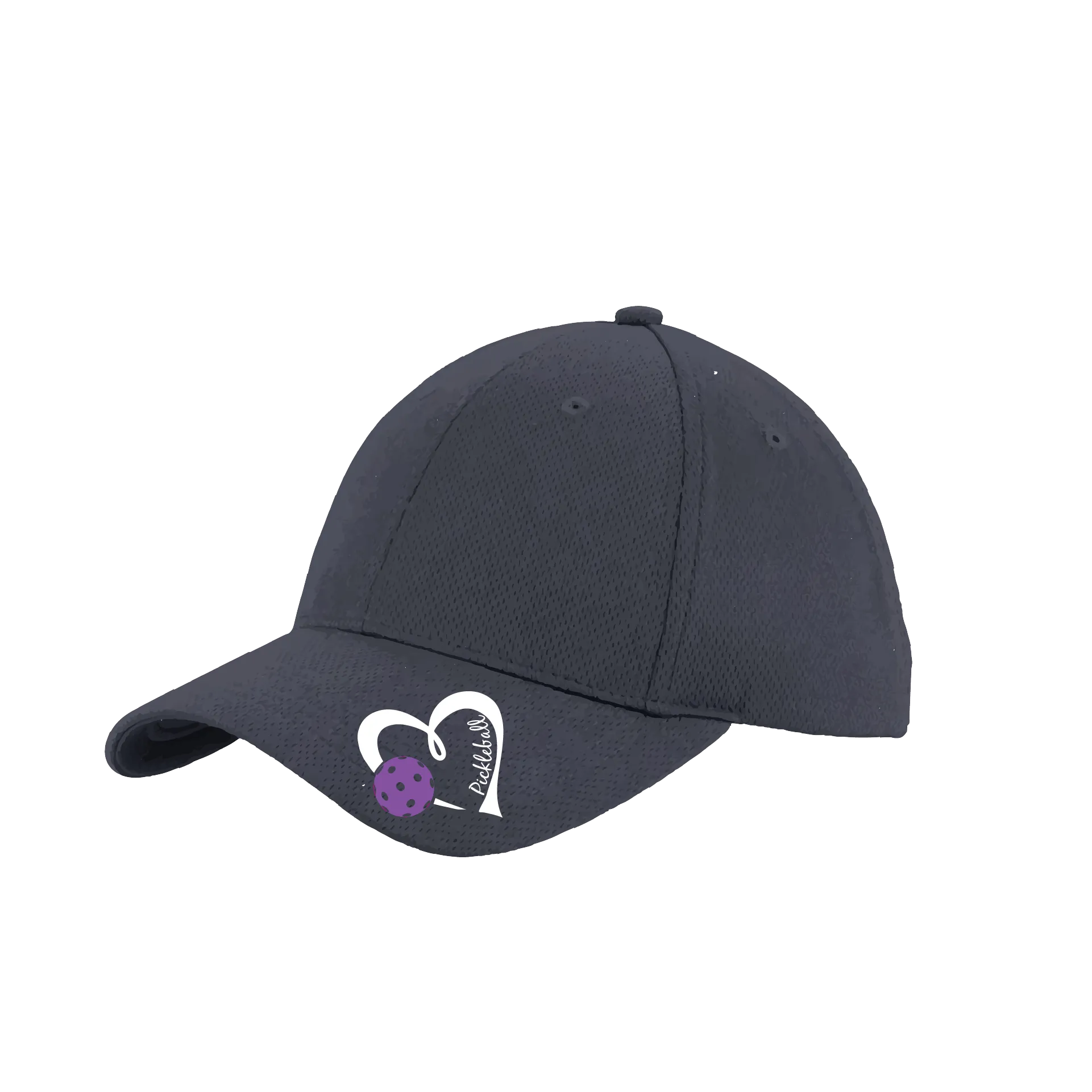 Pickleball Love (Purple) Customizable | Pickleball Hat | Moisture-Wicking 100% Polyester