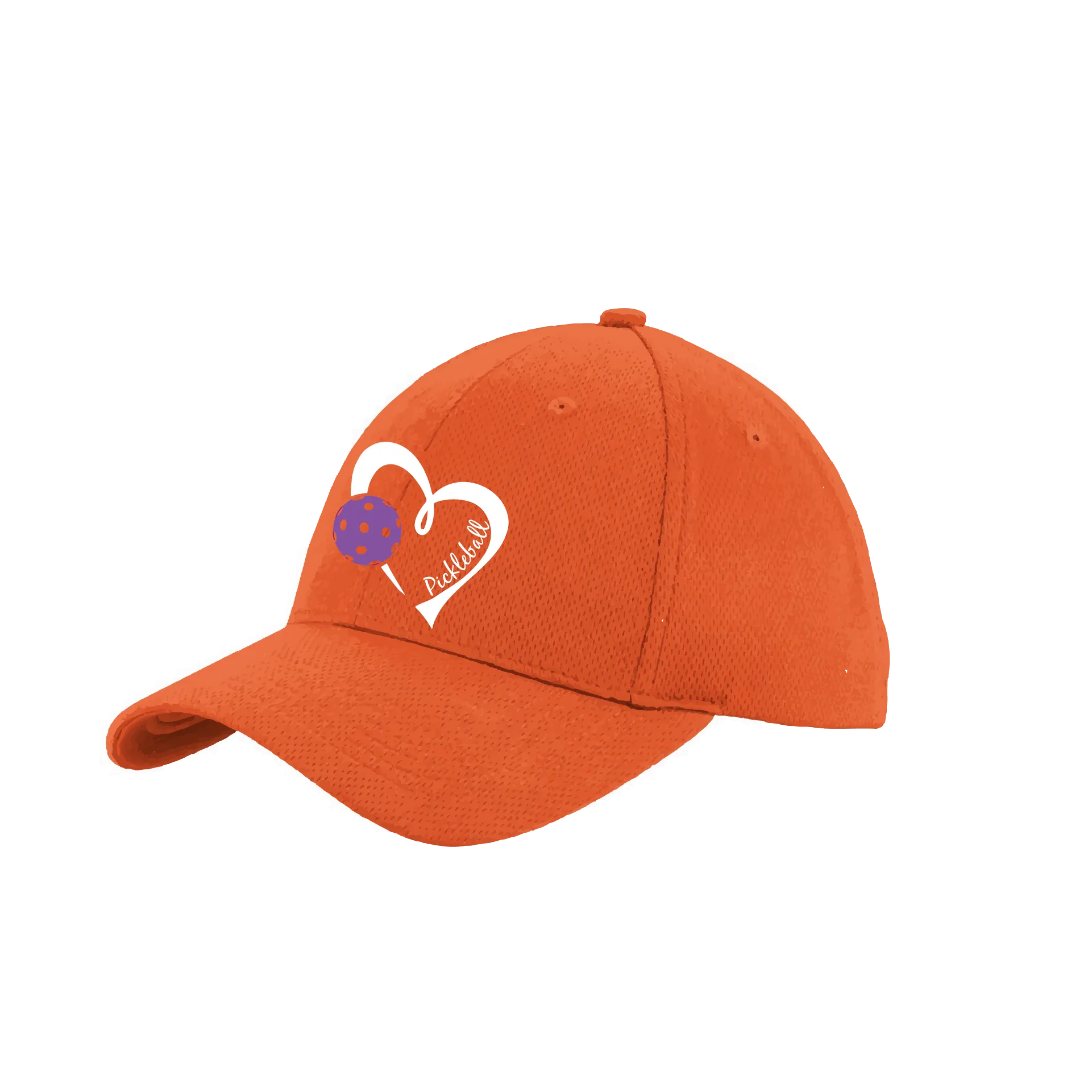 Pickleball Love (Purple) Customizable | Pickleball Hat | Moisture-Wicking 100% Polyester