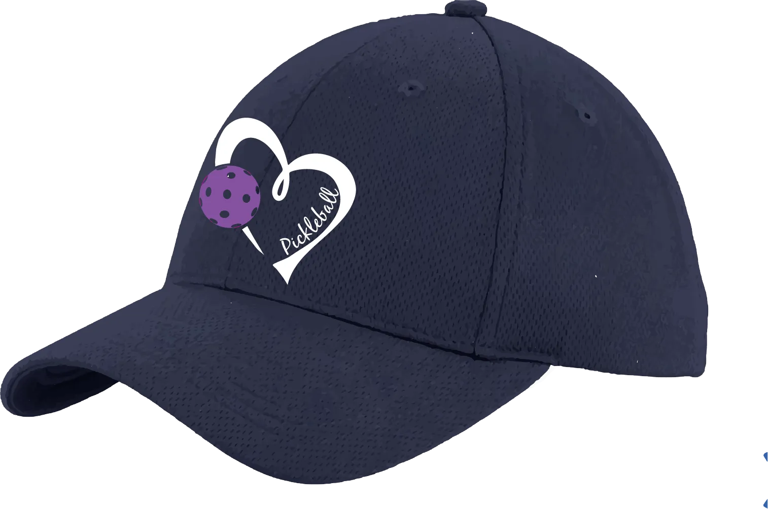 Pickleball Love (Purple) Customizable | Pickleball Hat | Moisture-Wicking 100% Polyester