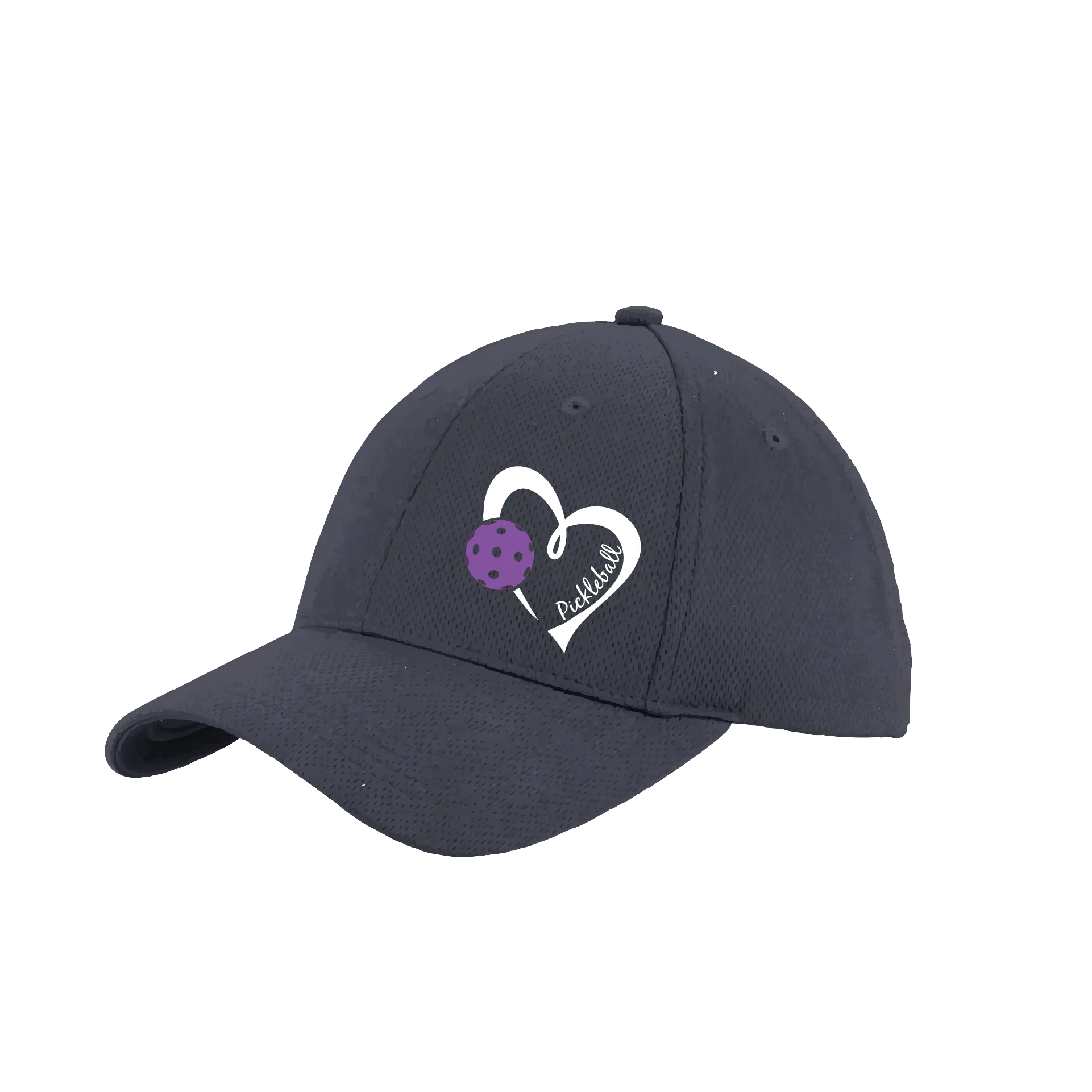 Pickleball Love (Purple) Customizable | Pickleball Hat | Moisture-Wicking 100% Polyester