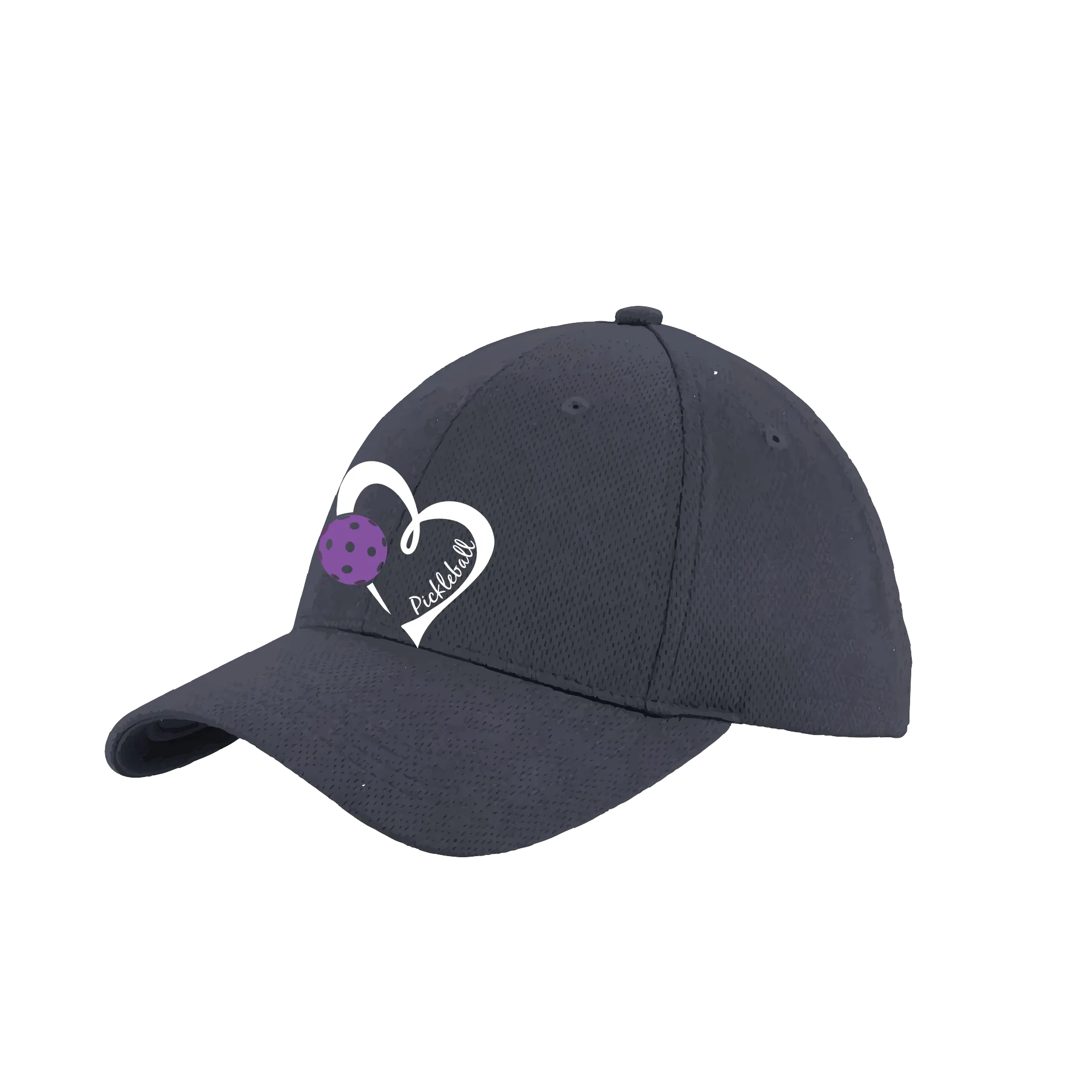 Pickleball Love (Purple) Customizable | Pickleball Hat | Moisture-Wicking 100% Polyester