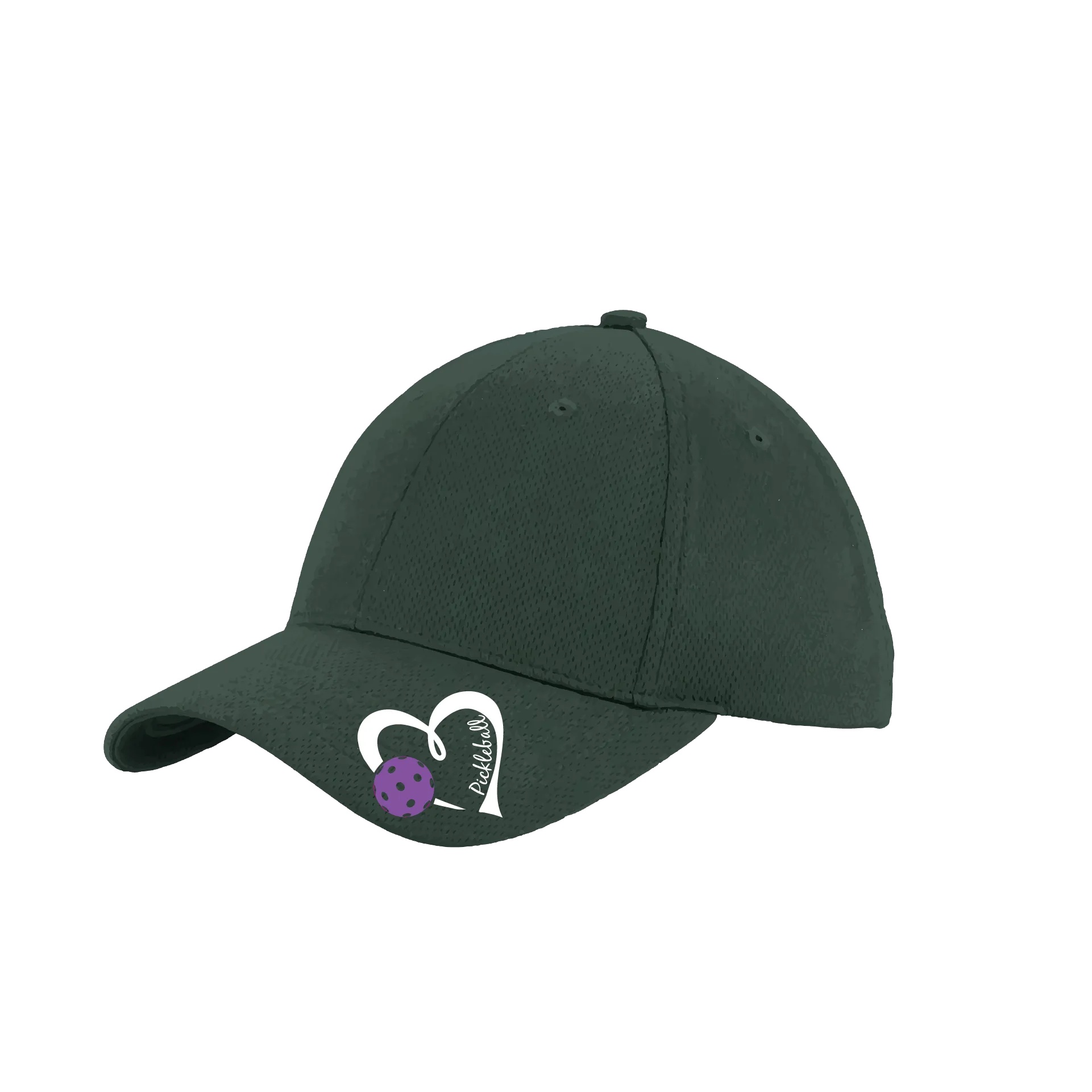 Pickleball Love (Purple) Customizable | Pickleball Hat | Moisture-Wicking 100% Polyester