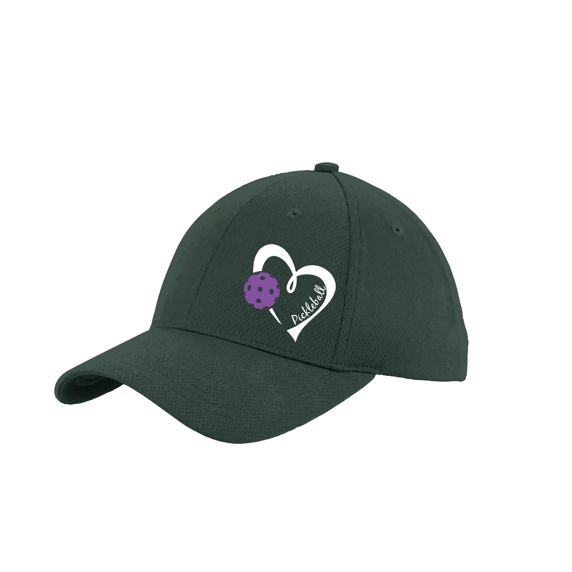 Pickleball Love (Purple) Customizable | Pickleball Hat | Moisture-Wicking 100% Polyester
