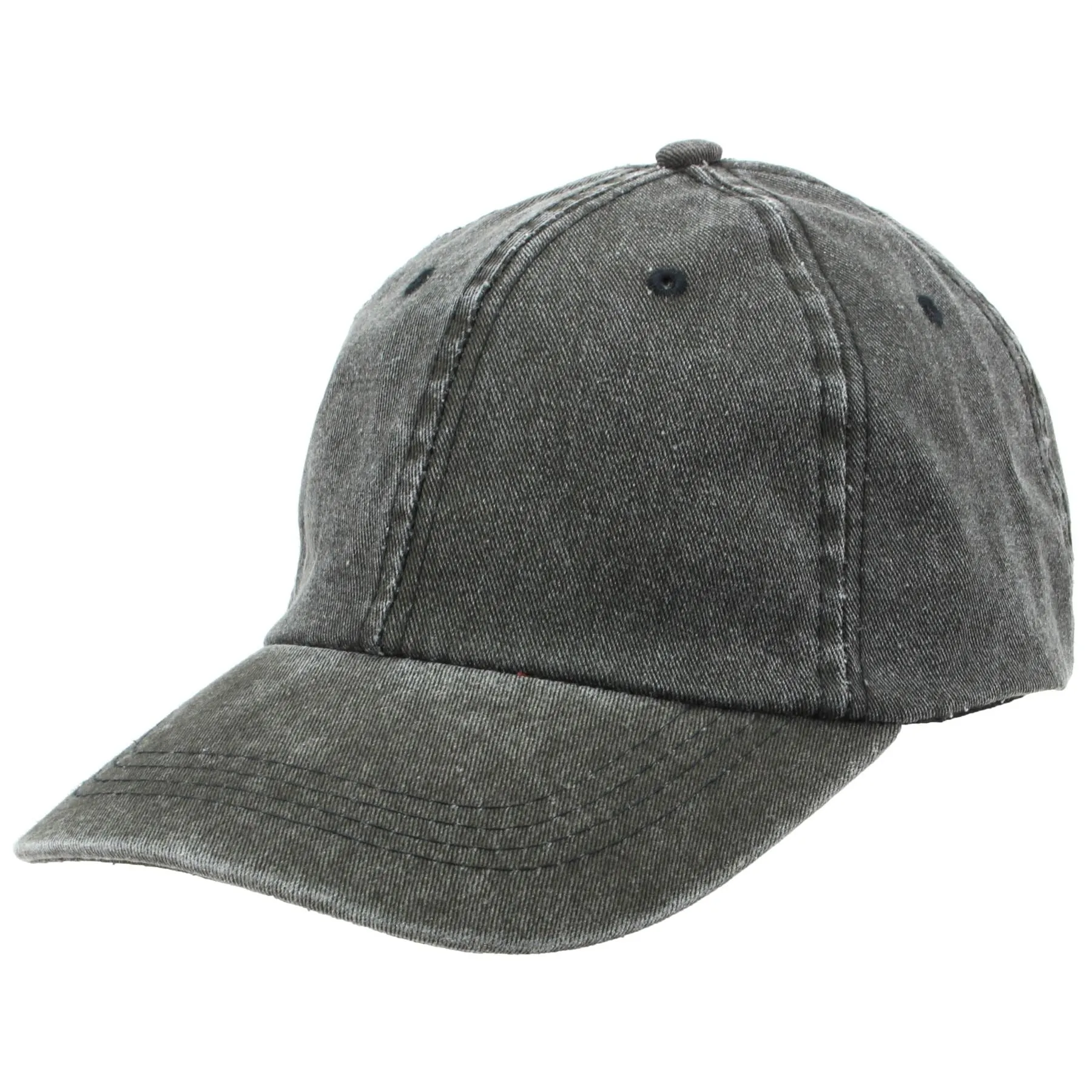 Pre-washed Baseball Cap - Black