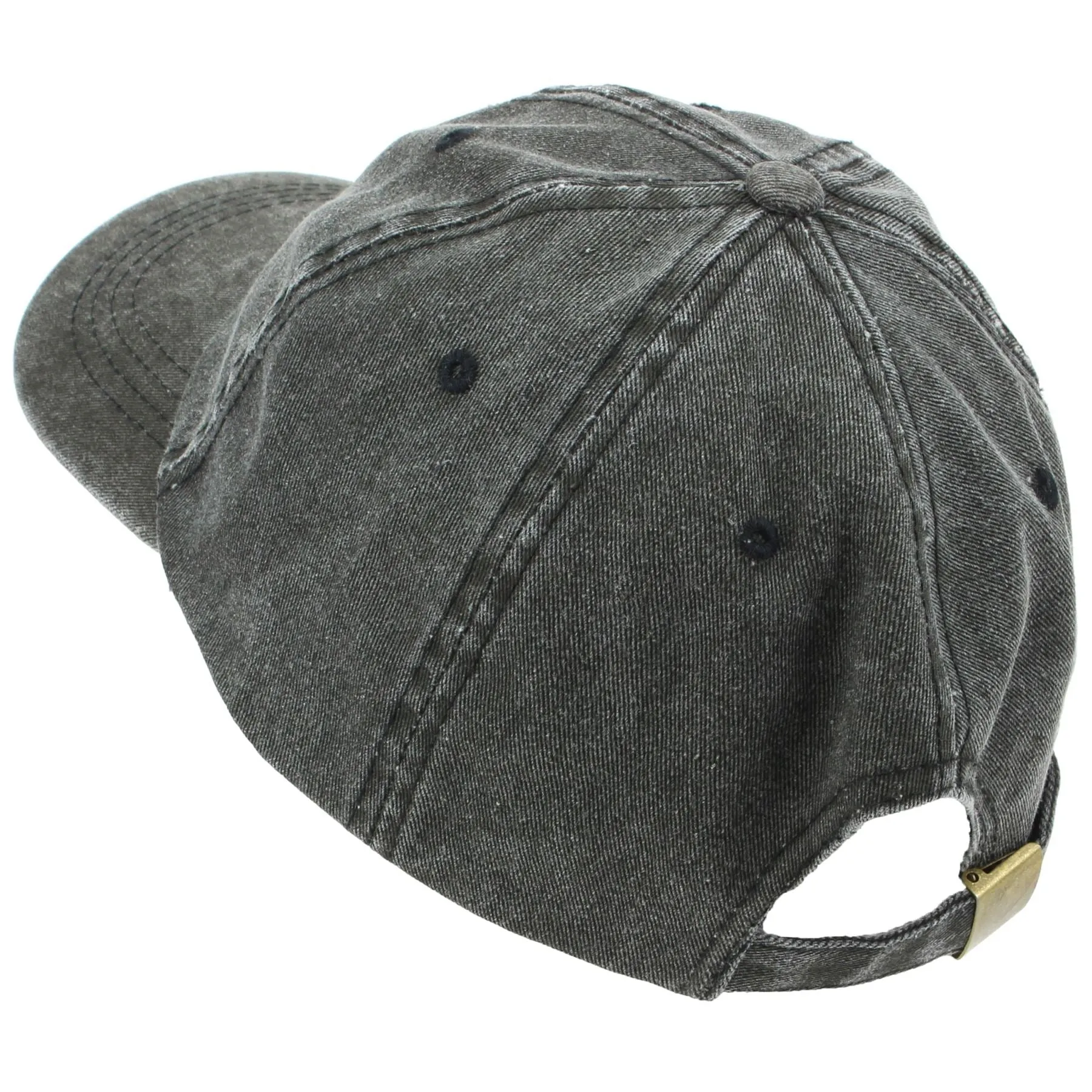 Pre-washed Baseball Cap - Black