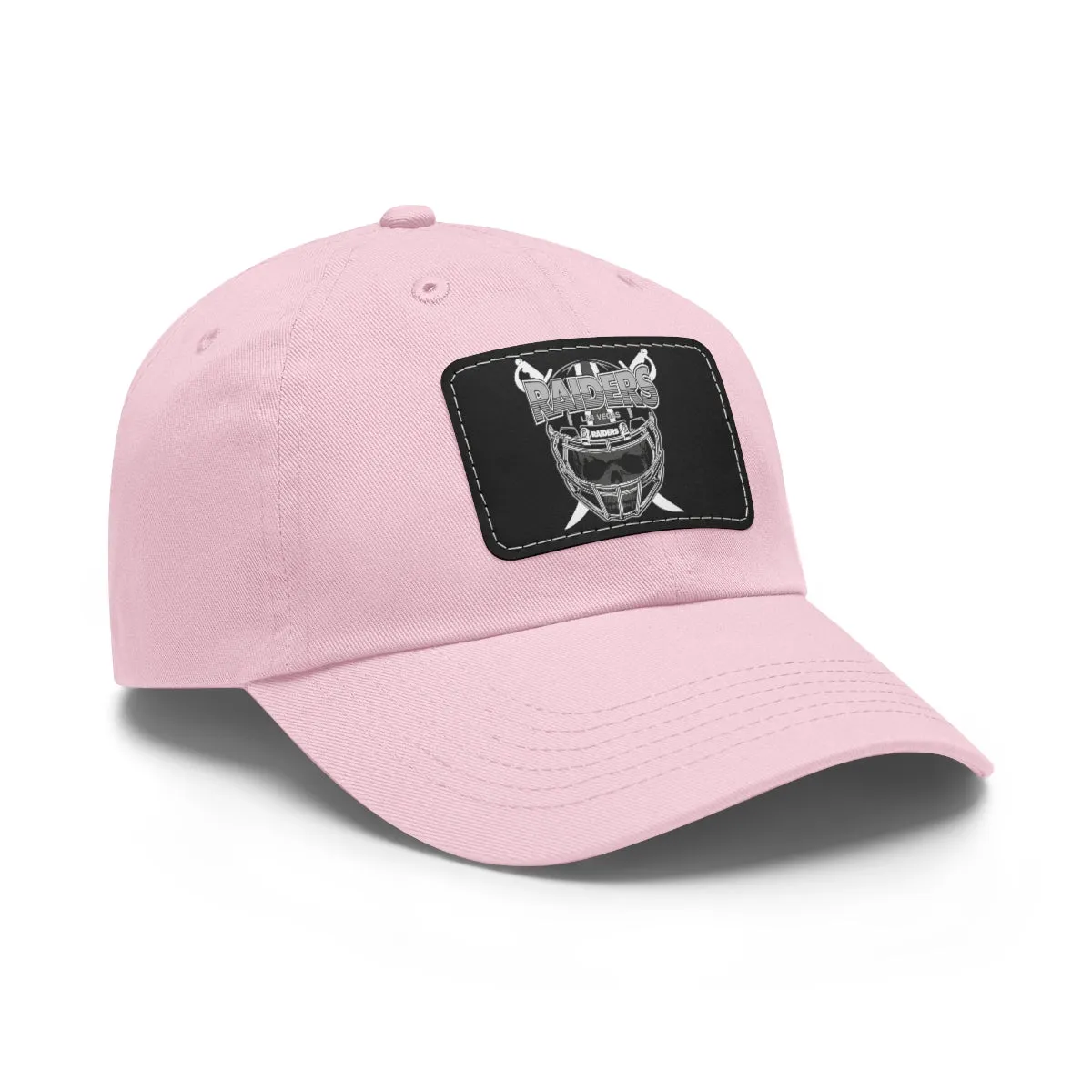 Raiders Helmet Dad Hat with Leather Patch