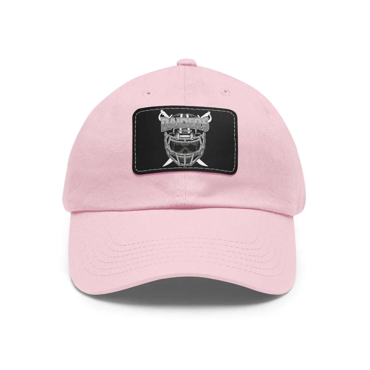 Raiders Helmet Dad Hat with Leather Patch