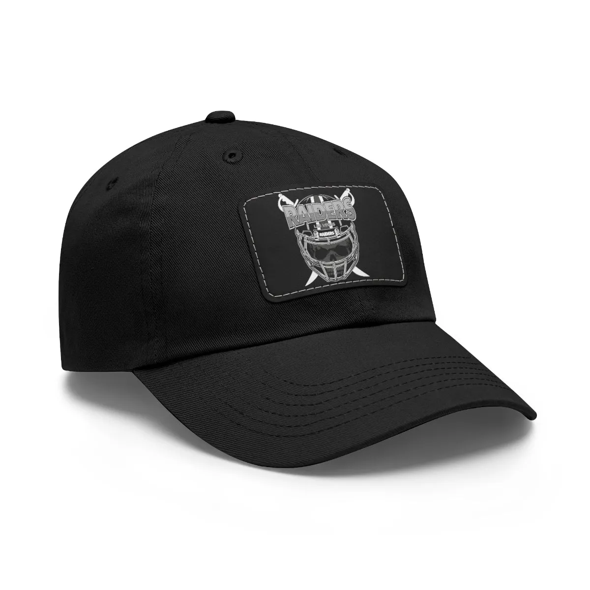 Raiders Helmet Dad Hat with Leather Patch
