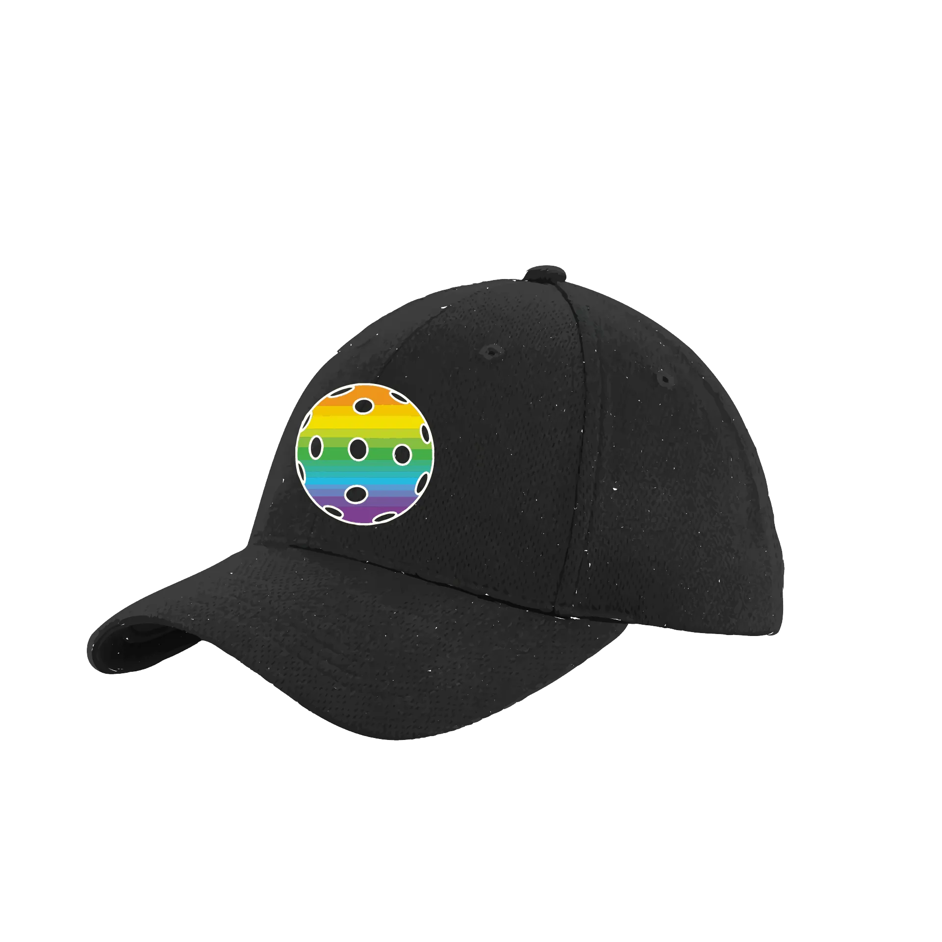 Rainbow Pickleball (Customizable) | Pickleball Hat | Moisture-Wicking 100% Polyester