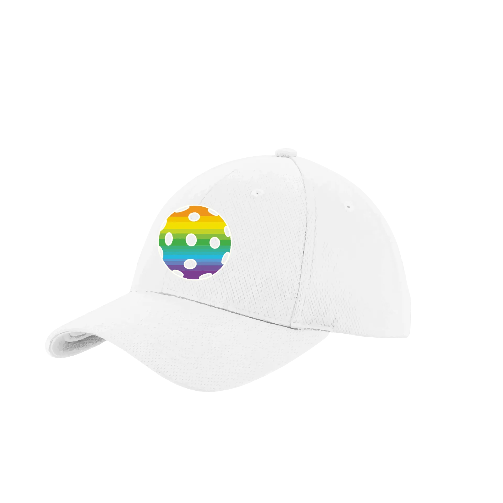 Rainbow Pickleball (Customizable) | Pickleball Hat | Moisture-Wicking 100% Polyester