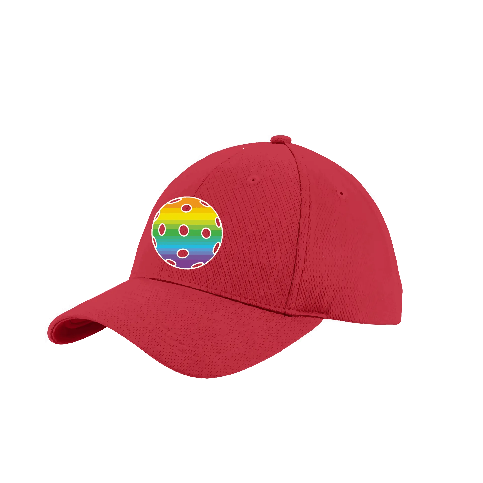 Rainbow Pickleball (Customizable) | Pickleball Hat | Moisture-Wicking 100% Polyester