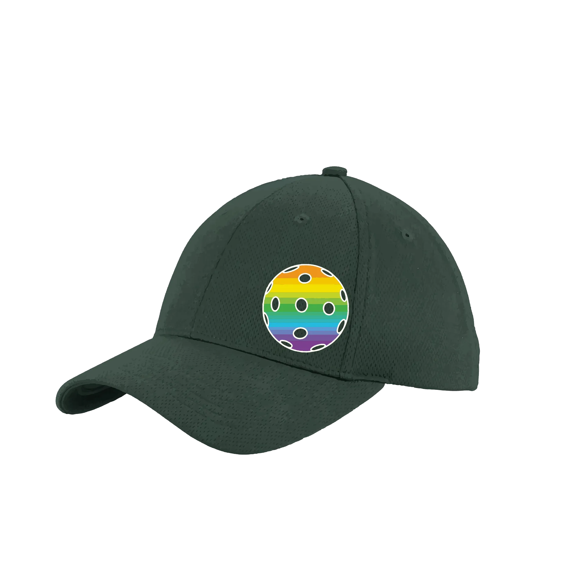 Rainbow Pickleball (Customizable) | Pickleball Hat | Moisture-Wicking 100% Polyester