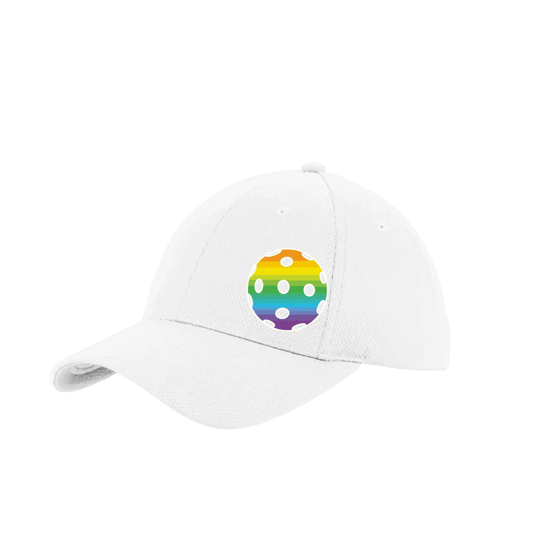 Rainbow Pickleball (Customizable) | Pickleball Hat | Moisture-Wicking 100% Polyester