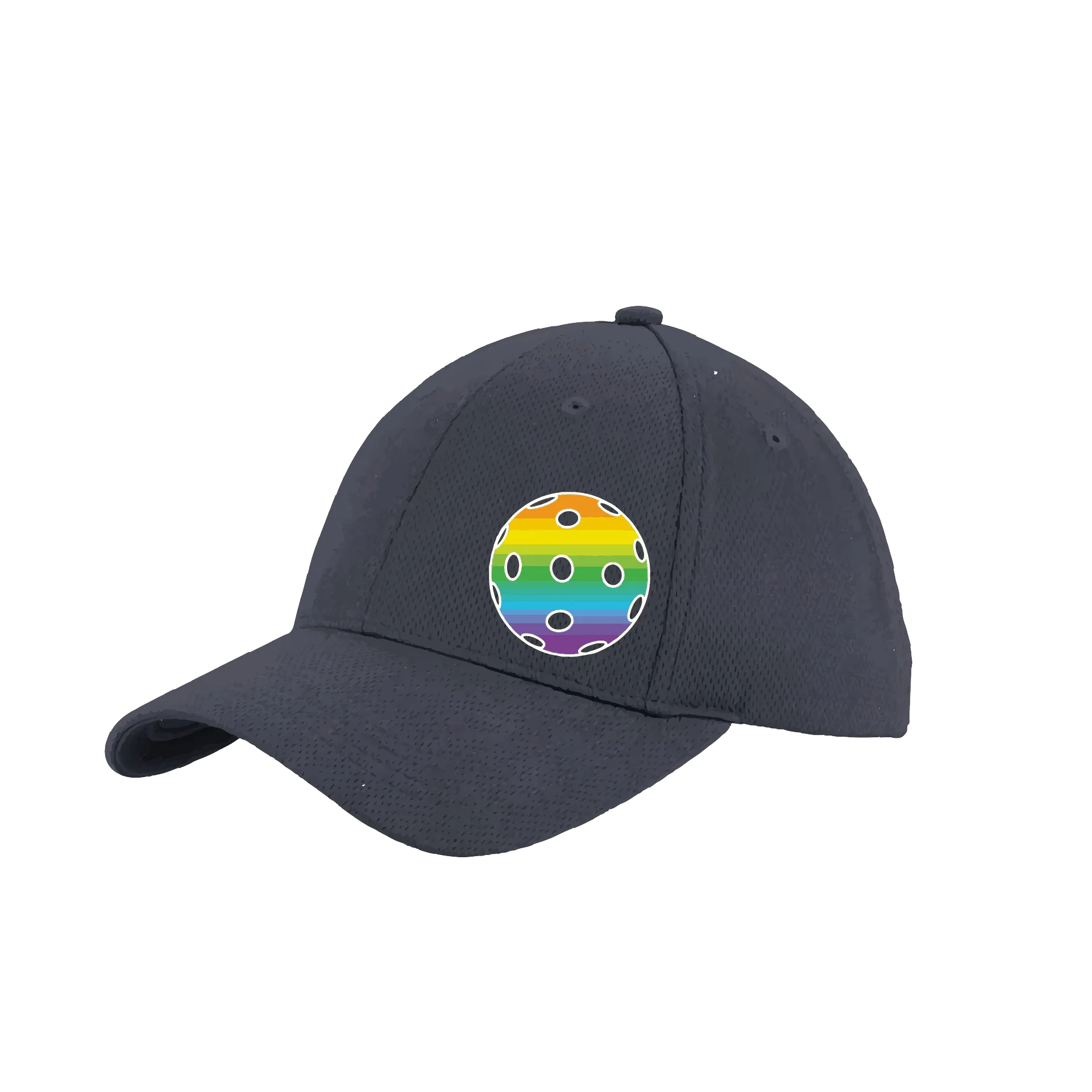 Rainbow Pickleball (Customizable) | Pickleball Hat | Moisture-Wicking 100% Polyester