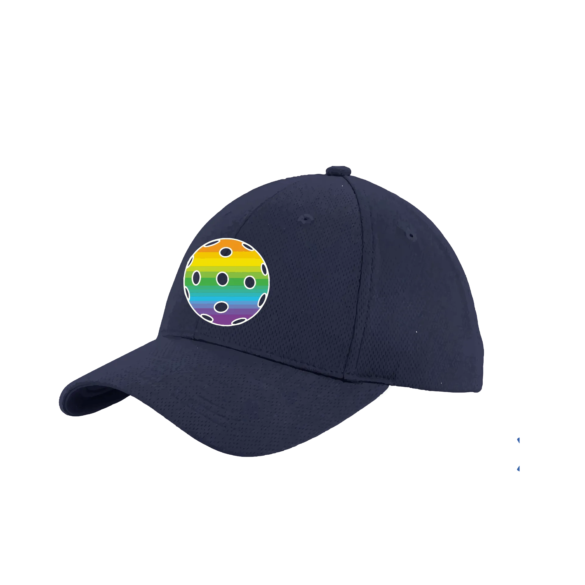 Rainbow Pickleball (Customizable) | Pickleball Hat | Moisture-Wicking 100% Polyester