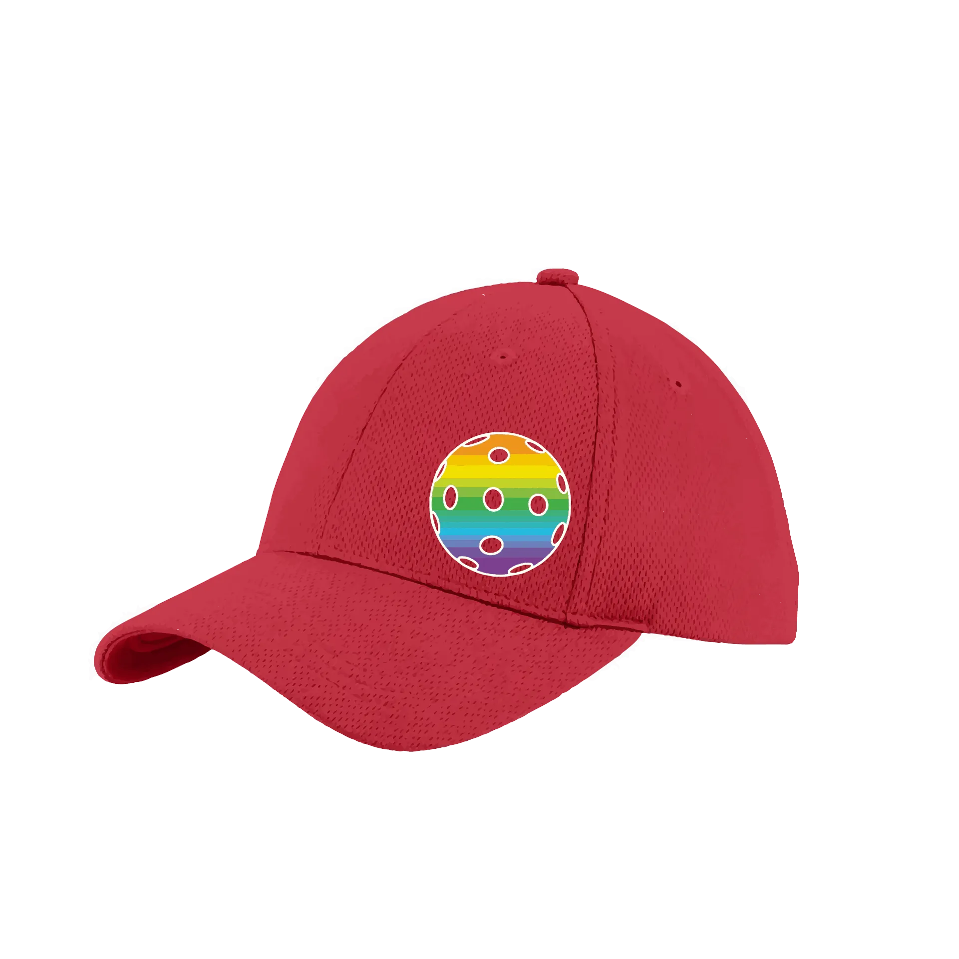 Rainbow Pickleball (Customizable) | Pickleball Hat | Moisture-Wicking 100% Polyester