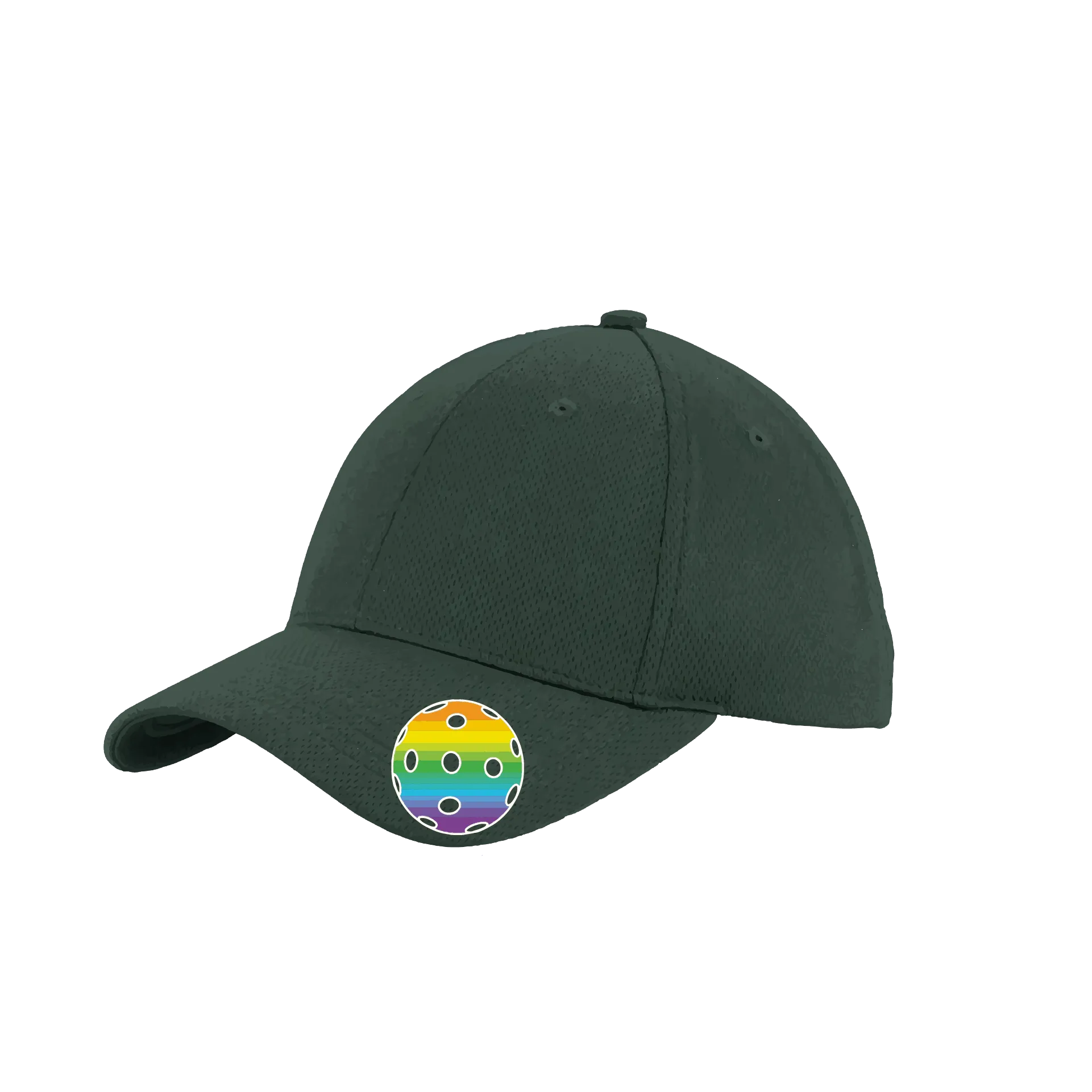 Rainbow Pickleball (Customizable) | Pickleball Hat | Moisture-Wicking 100% Polyester